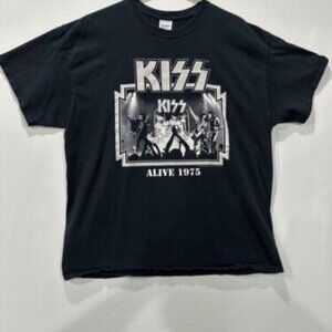 KISS Army Loud & Proud Since 1975 Original Official Member Black T-Shirt Size XL
